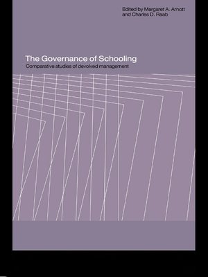 cover image of The Governance of Schooling